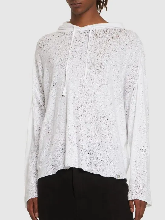 1017 Alyx 9sm   Destressed cotton hoodie 