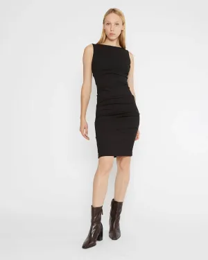 1370b Ripley Rader Ponte Knit Ruched Dress