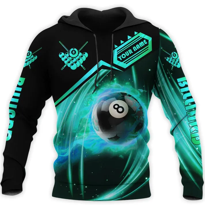 3D All Over Print Billiard Sweatshirt, Rock Strike Billiard Unisex Shirt, Billiard Gift For Him, Billiard Uniform