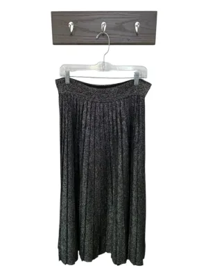 A.L.C. Size XS Multi Viscose Blend Metallic Pleated Midi Skirt