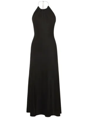 Alexandre Vauthier   Viscose knit halter neck long dress 