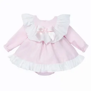 Baby Pink Puff Bow Dress