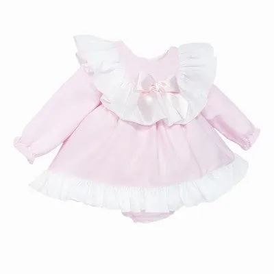 Baby Pink Puff Bow Dress