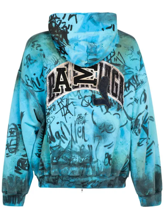 Balenciaga   Cotton zip-up hoodie 