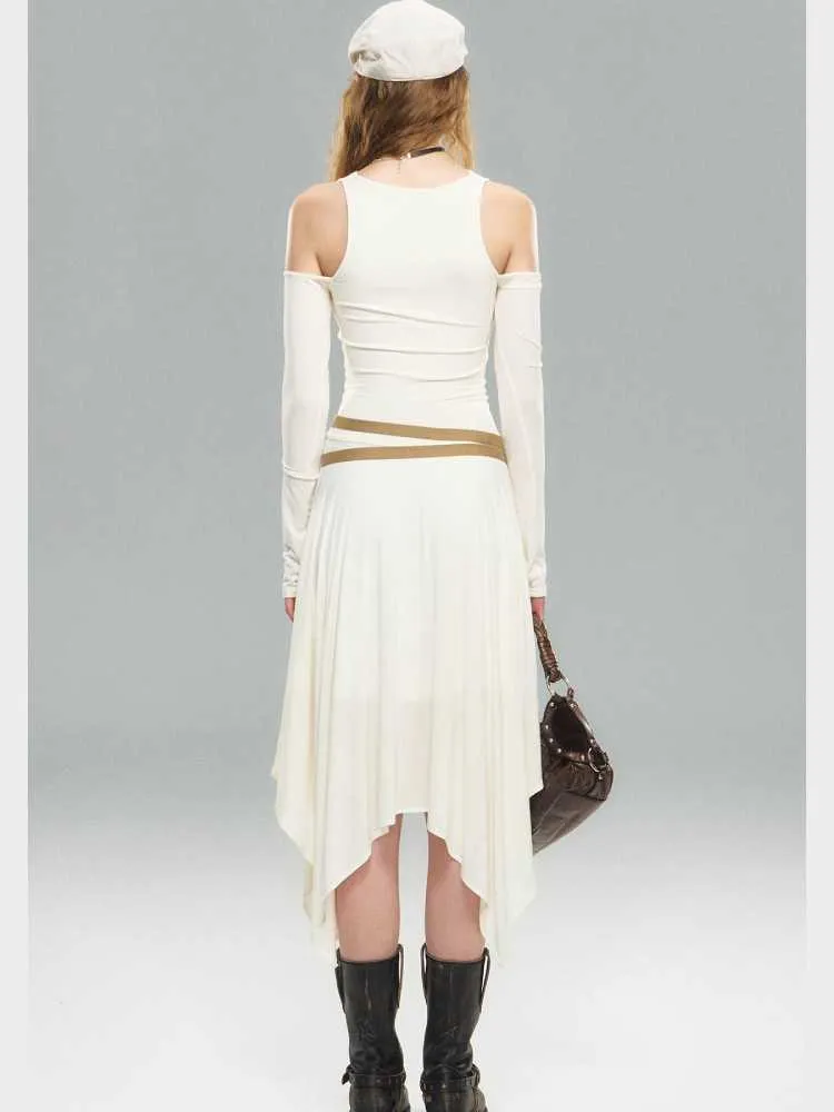 Beige knit dress【s0000010590】