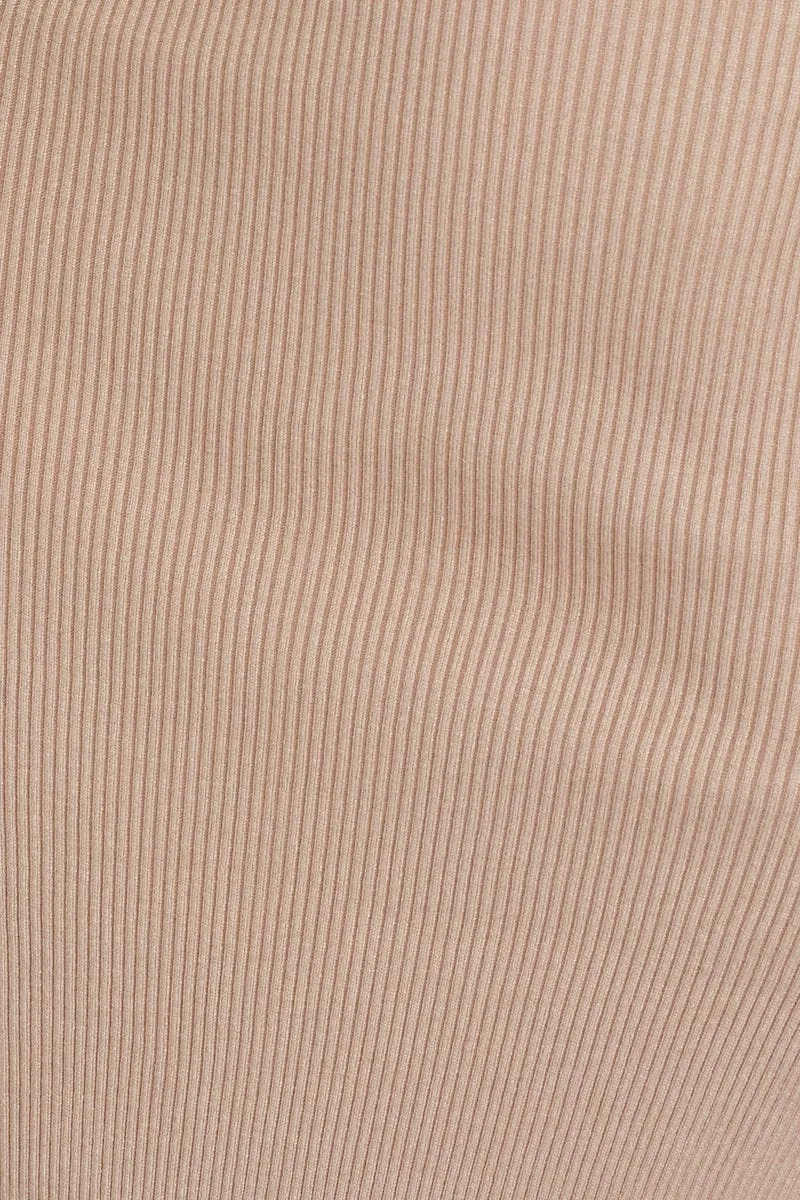 Beige Midi Dress Knit