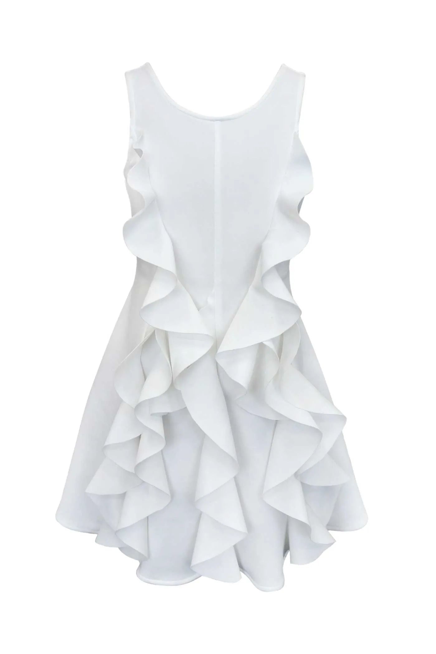 Big Girls Sleeveless Ruffle Dress