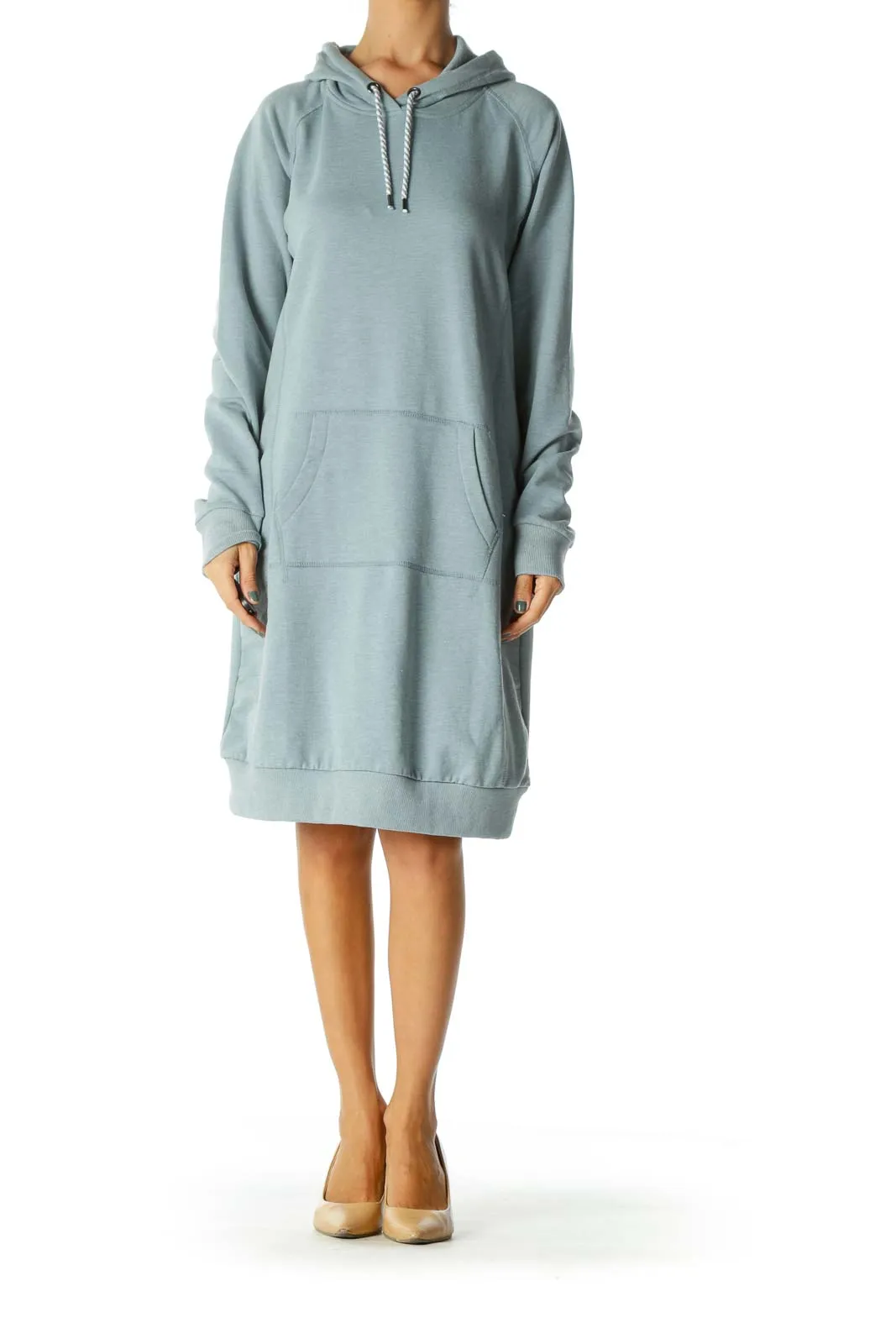 Blue Sweatshirt Dress