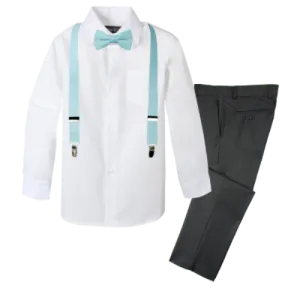 Boys' 4-Piece Customizable Suspenders Outfit - Customer's Product with price 56.95 ID 62ra9yctnP-3X3PBIDnvqGS8