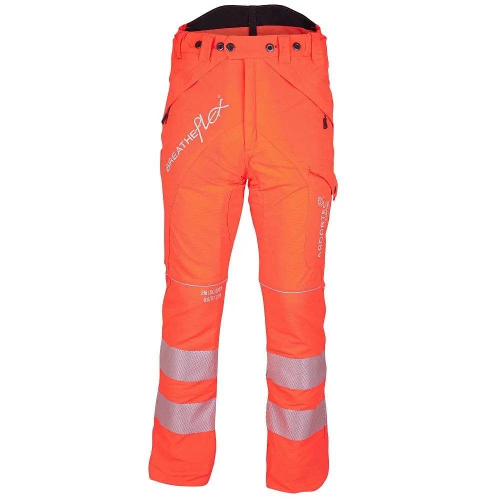 Breatheflex Chainsaw Trousers Design Type C Class 2 Hi Viz Orange