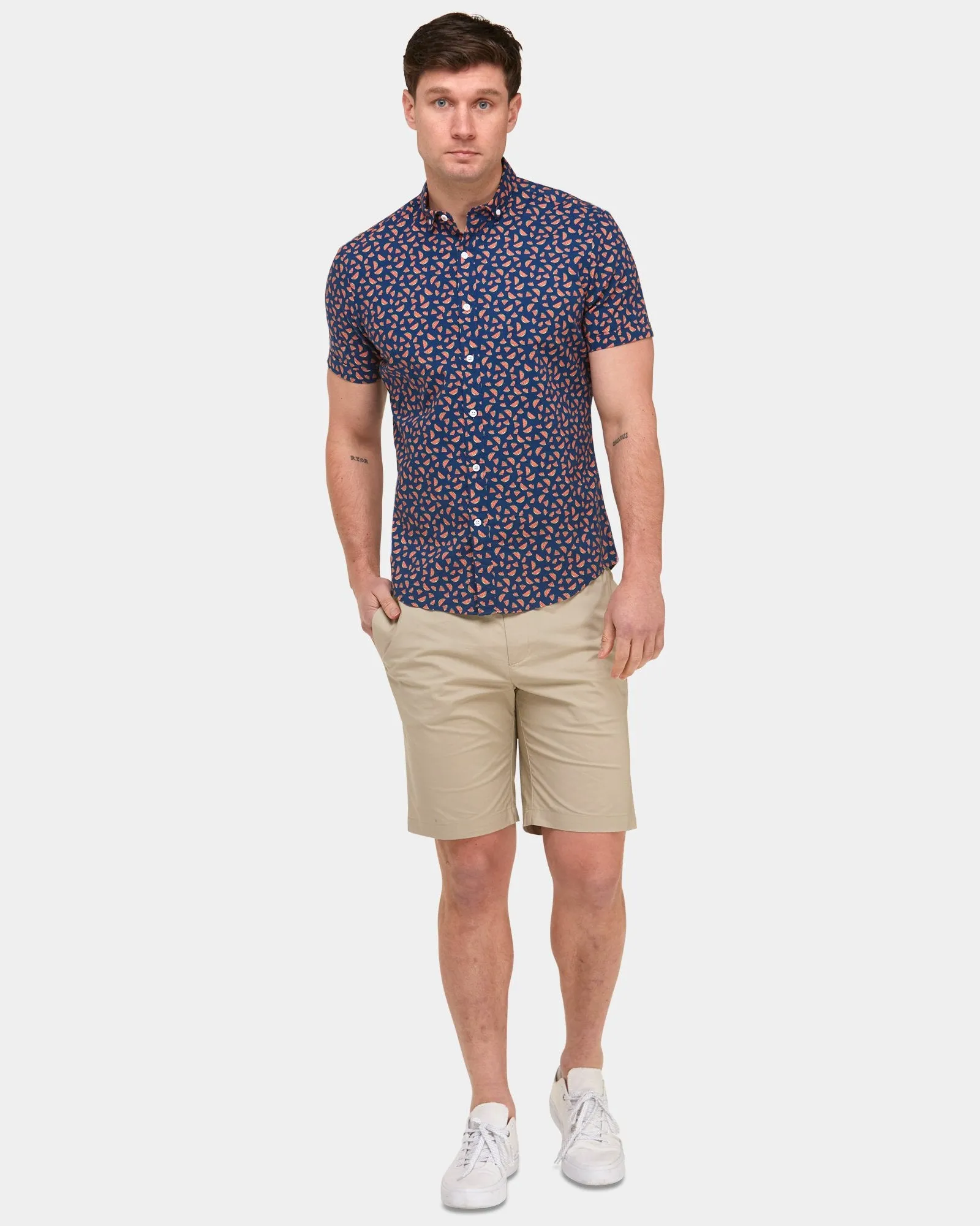 Brooksfield Short Sleeve Watermelon Shirt