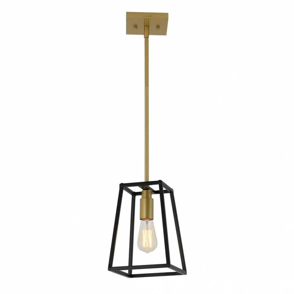 Carter Pendant Light Black and Gold