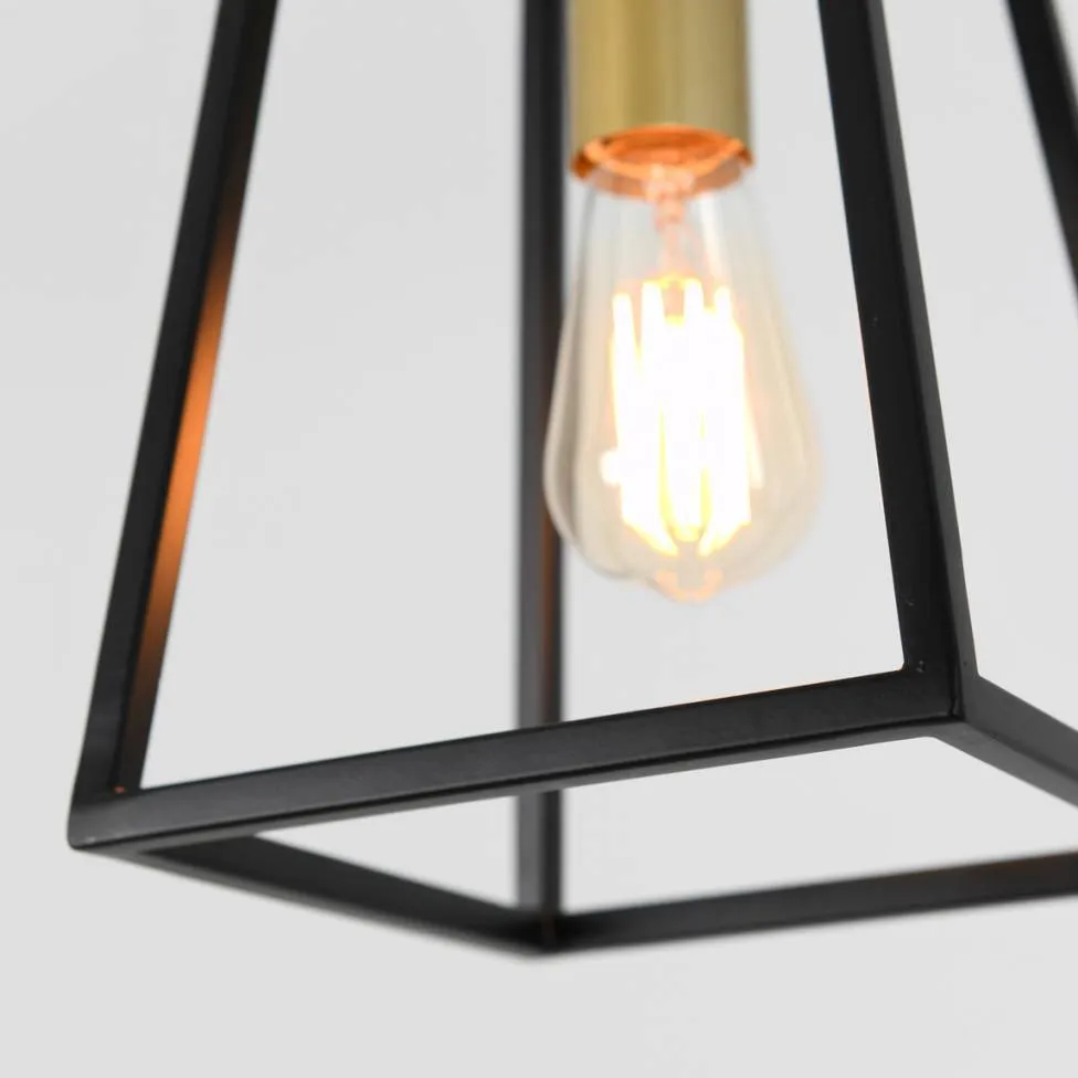 Carter Pendant Light Black and Gold