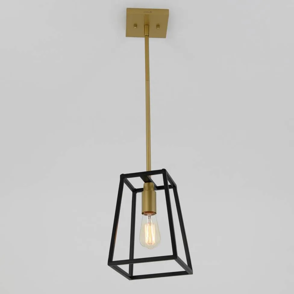 Carter Pendant Light Black and Gold
