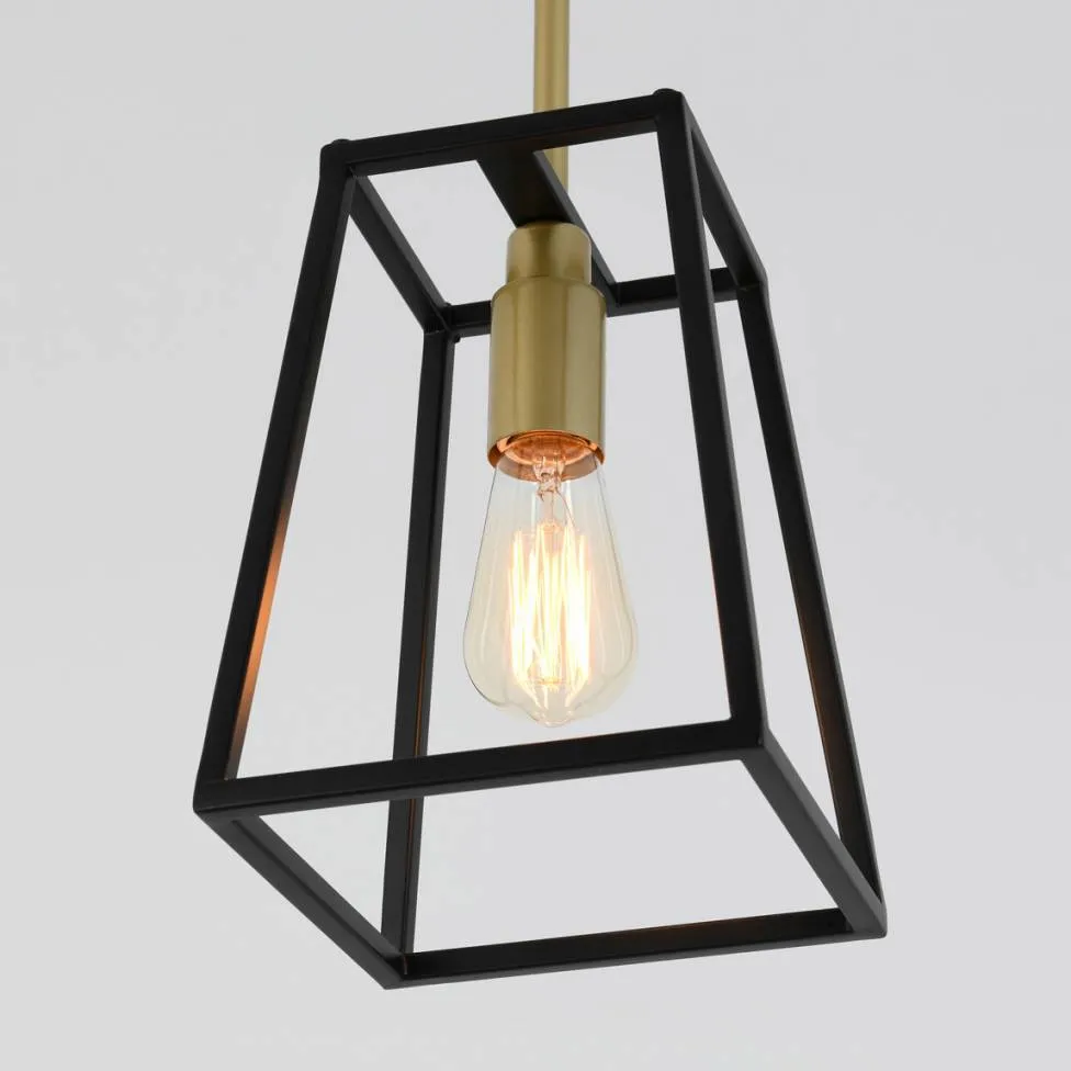 Carter Pendant Light Black and Gold