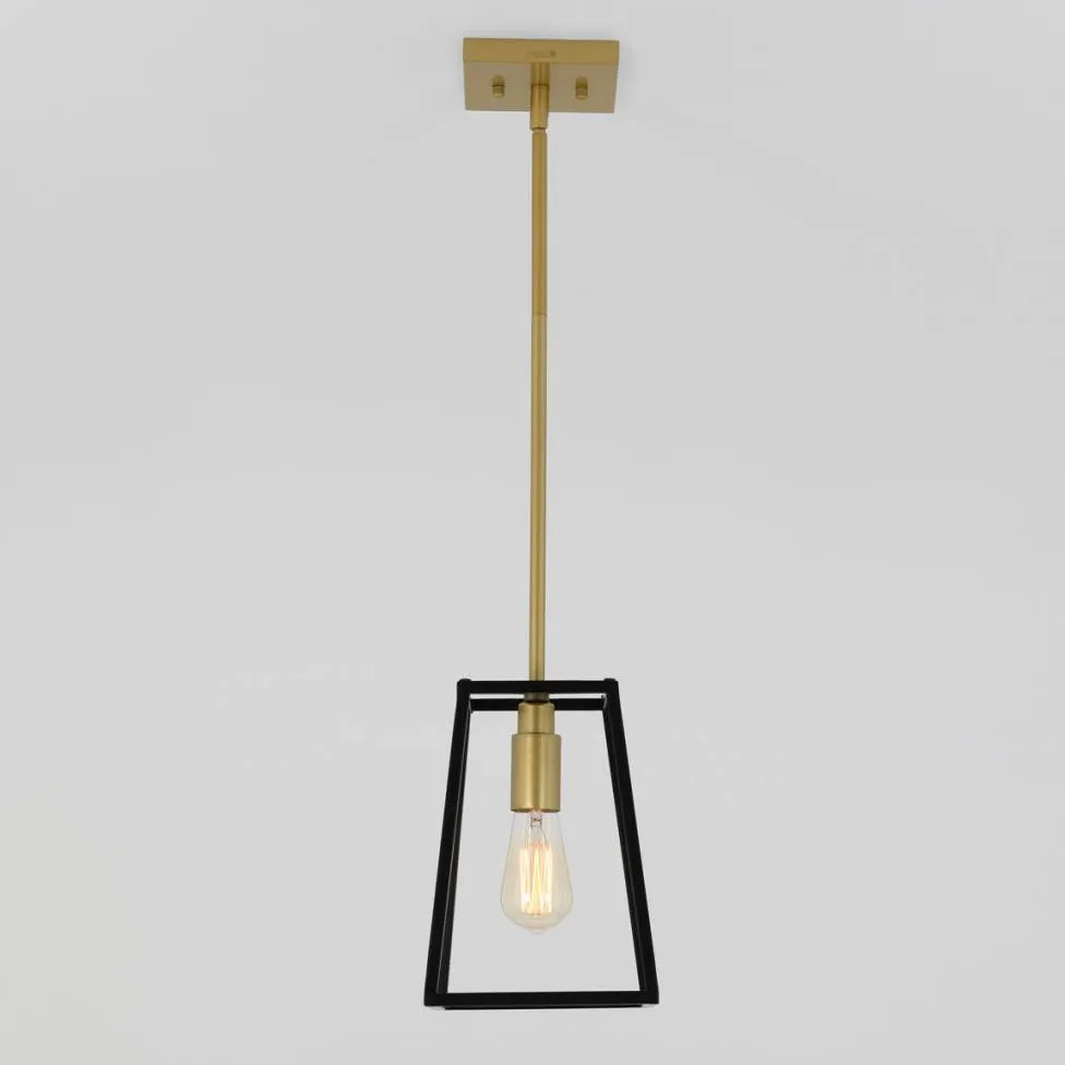 Carter Pendant Light Black and Gold