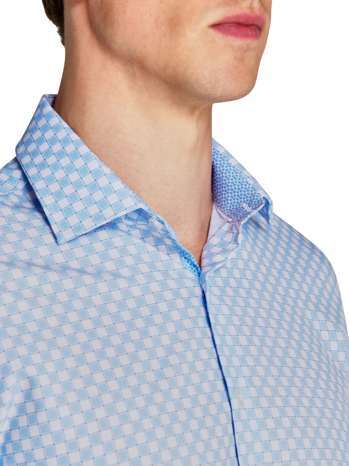 Checkered Performance Dress Shirt