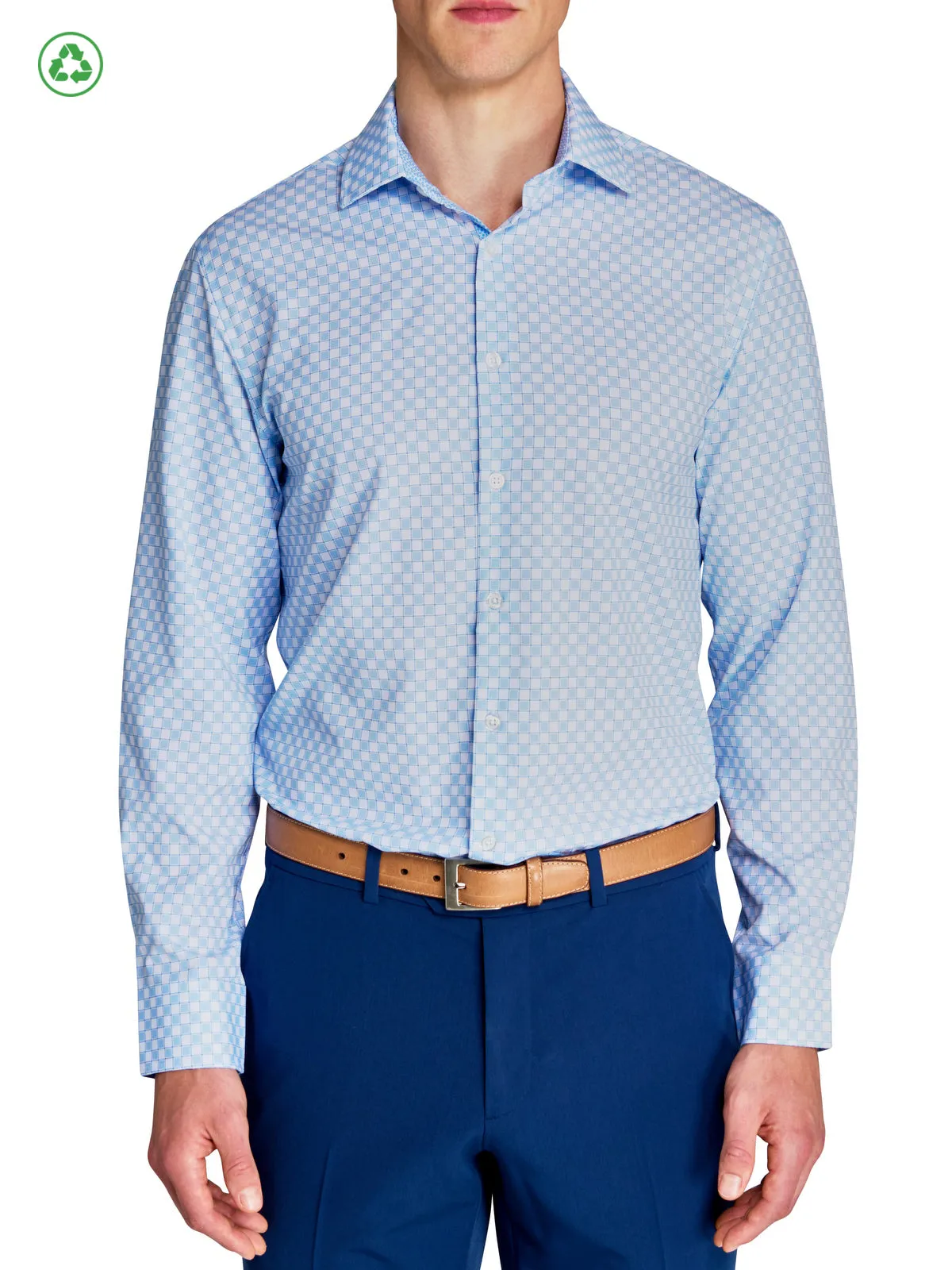 Checkered Performance Dress Shirt