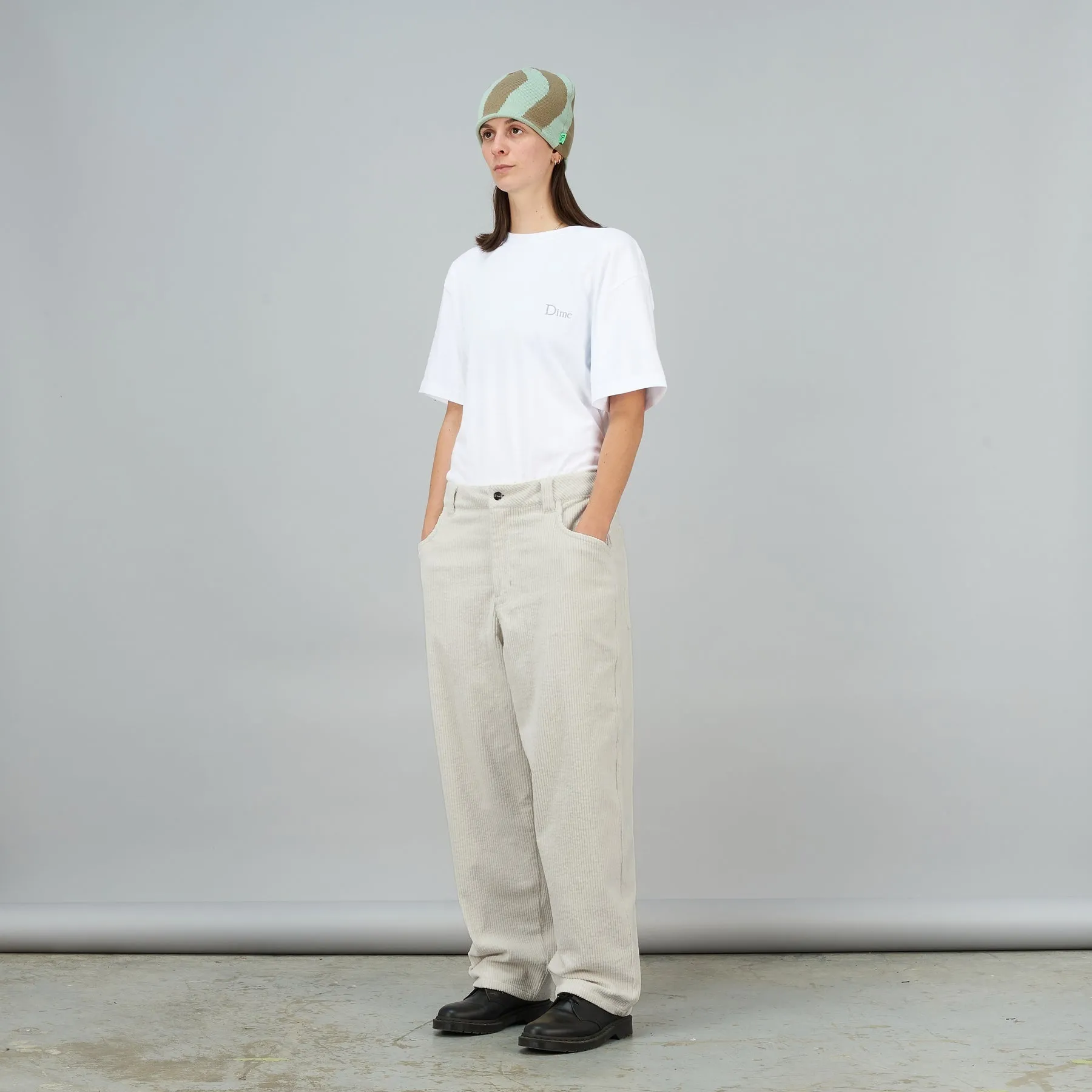 Classic Baggy Corduroy Pants - Cream