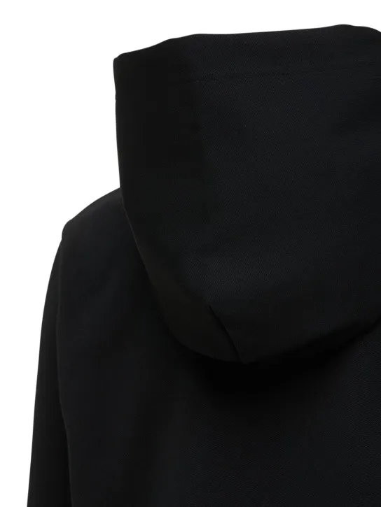 Comme des Garçons Play   Mini heart patch jersey hoodie 