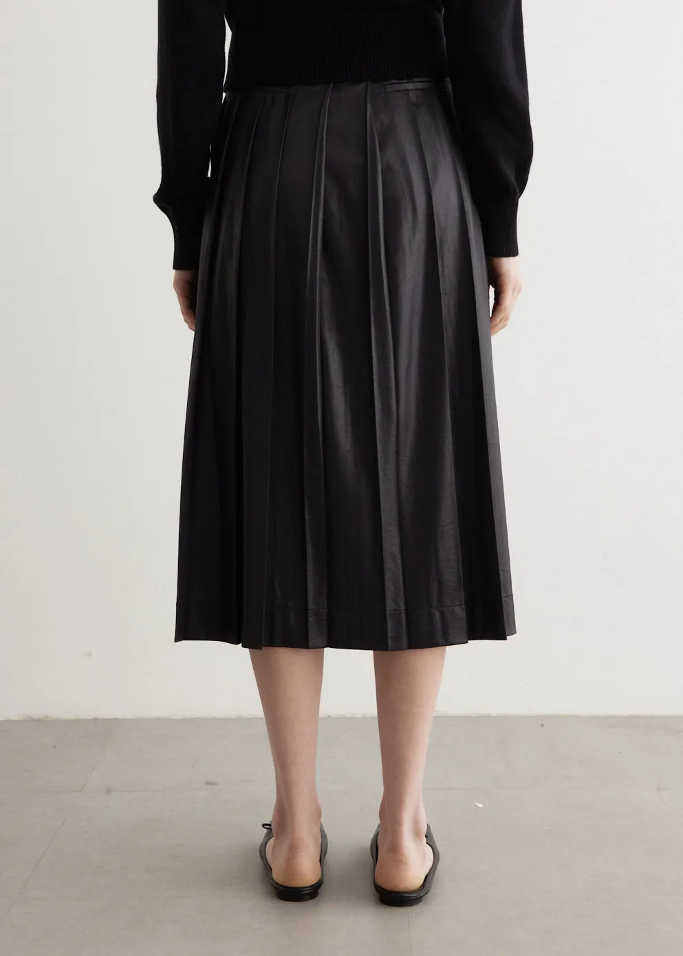 Creased Pleated Skirt