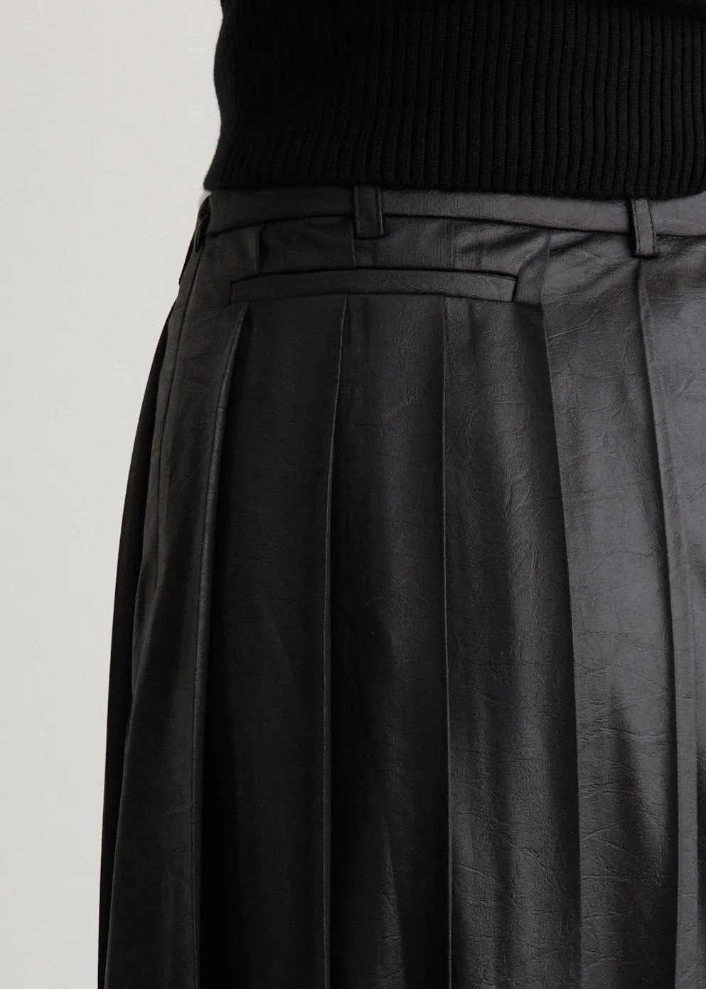 Creased Pleated Skirt