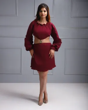 Crop Top and Skirt