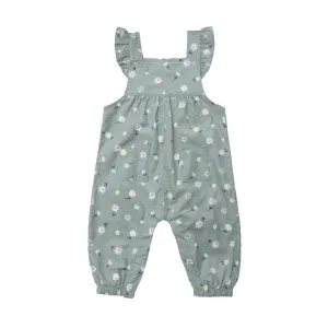 Daisy Play Ruffle Corduroy Overalls
