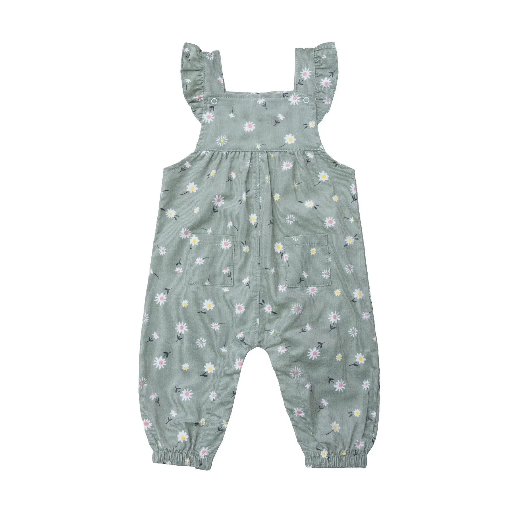 Daisy Play Ruffle Corduroy Overalls