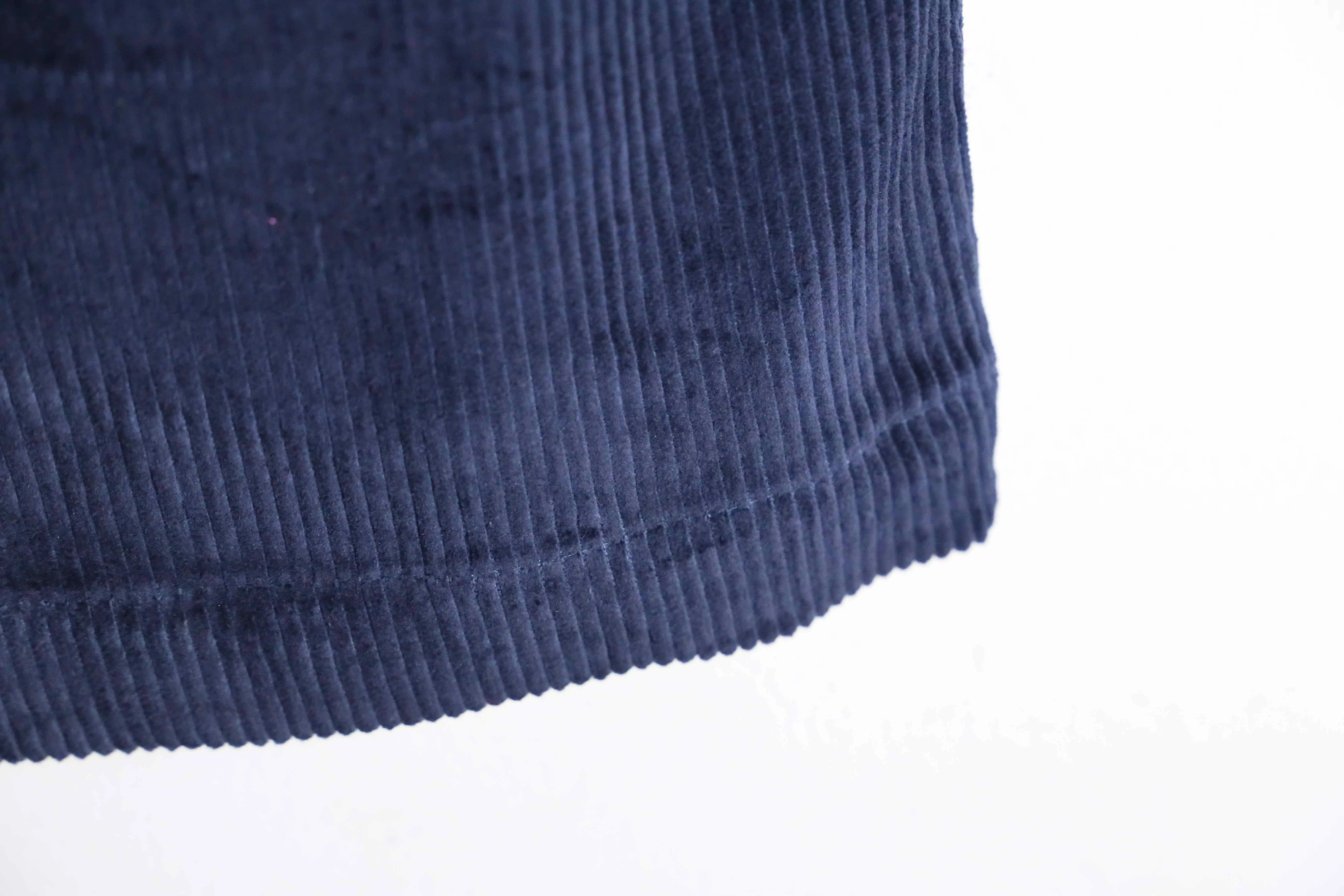dark blue color corduroy tapered pants