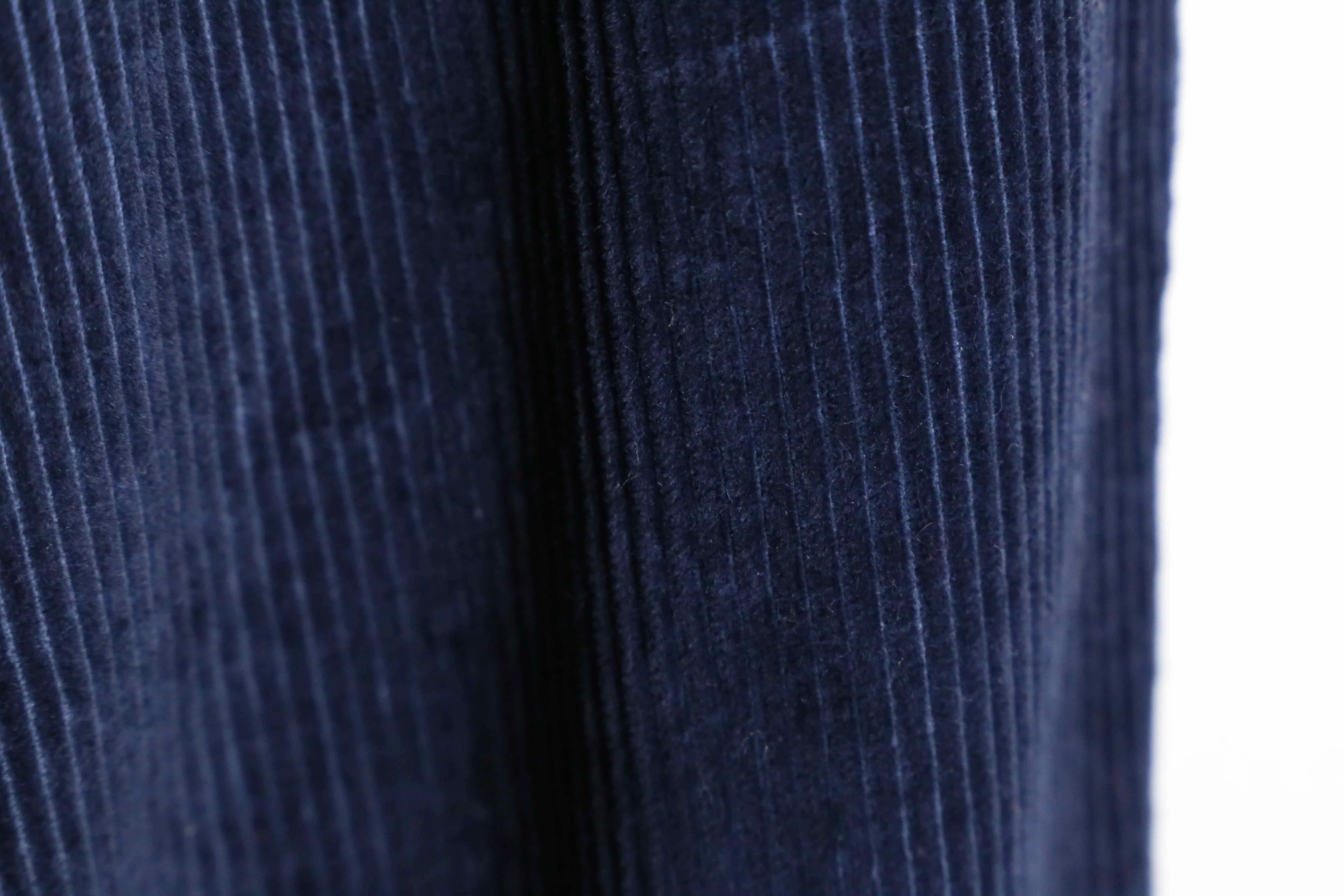 dark blue color corduroy tapered pants
