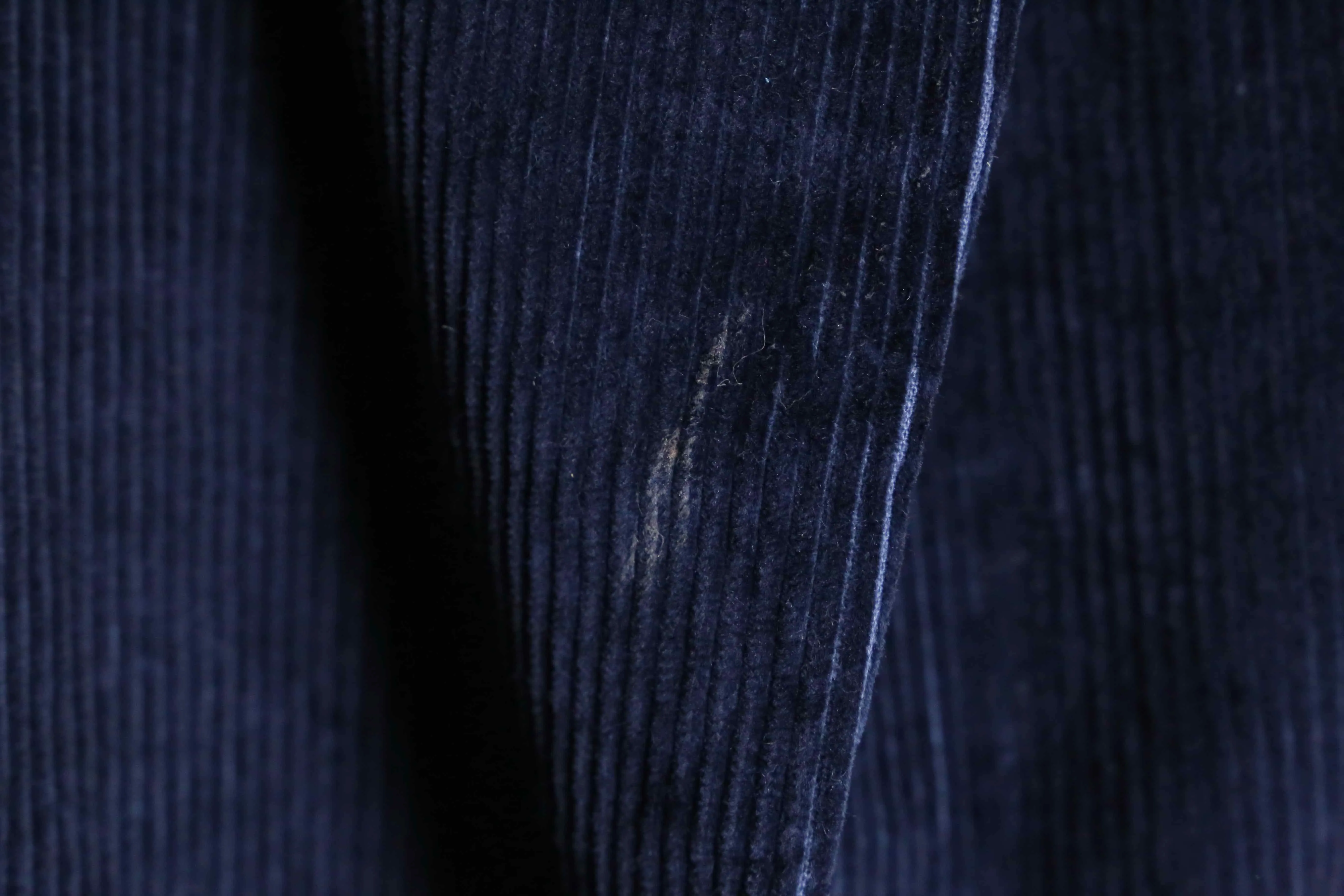 dark blue color corduroy tapered pants