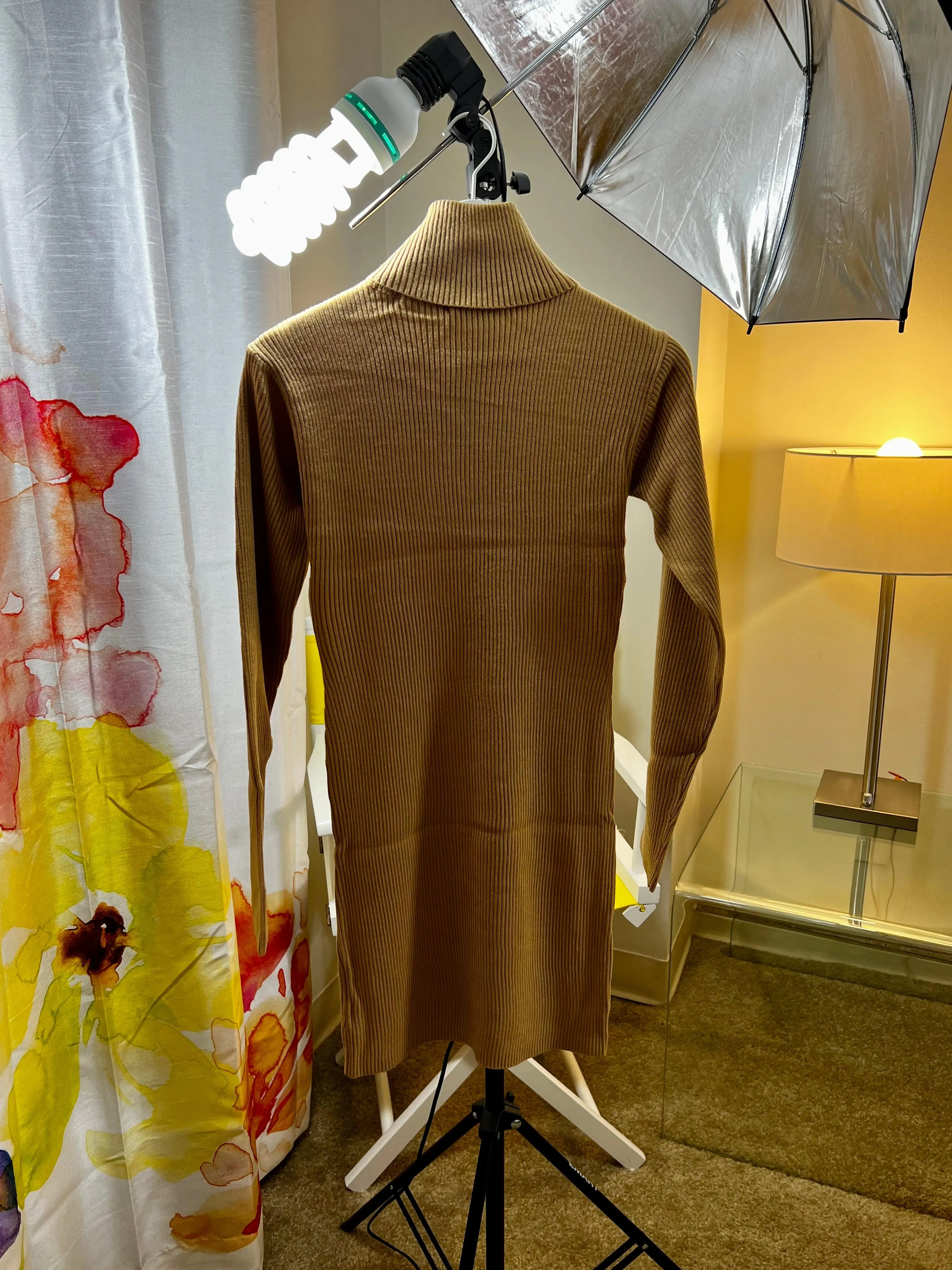 Day & Night Turtle  Neck Dress With Front Logo