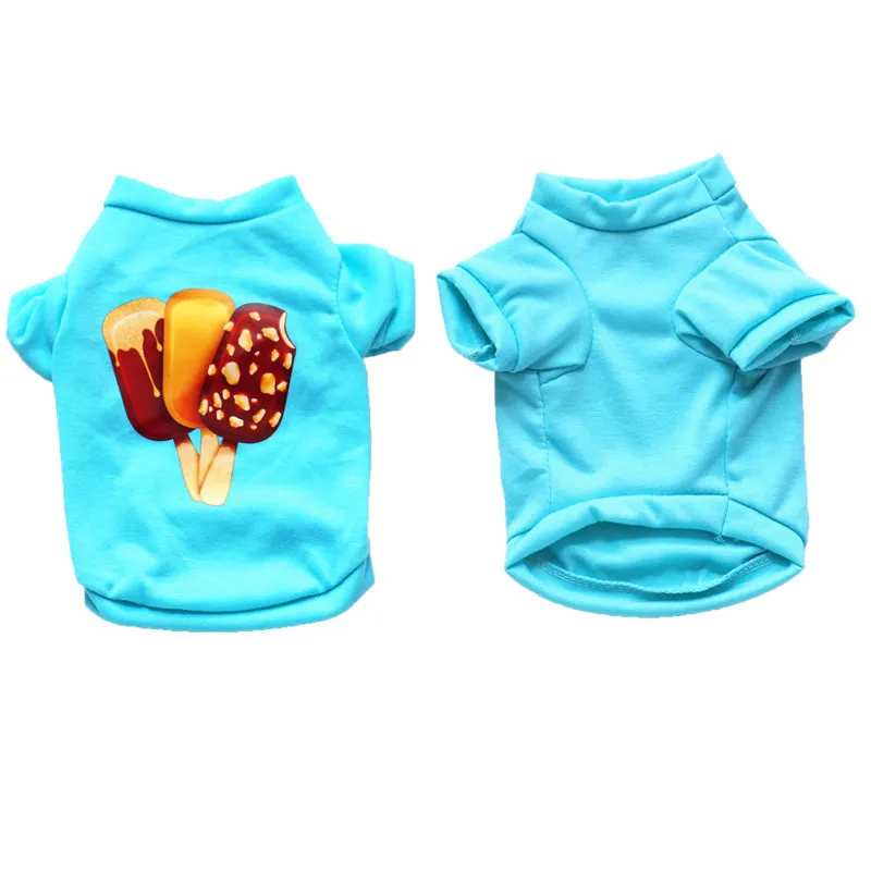 Delicious Popsicle Ice Cream Spring Blue Puppy Shirt