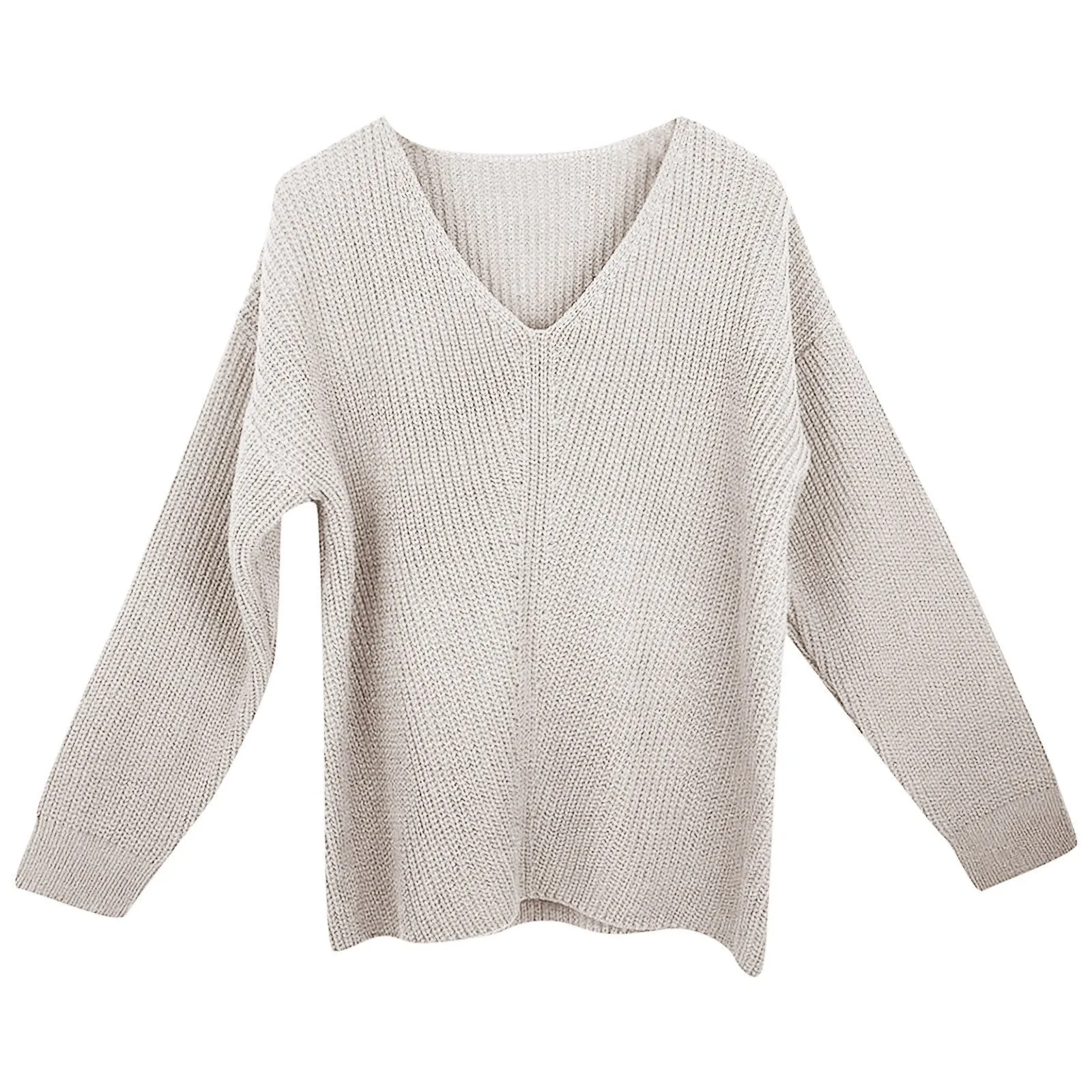 Dunnmall Fashion Sexy Fashion V-neck Knitted Sweater
