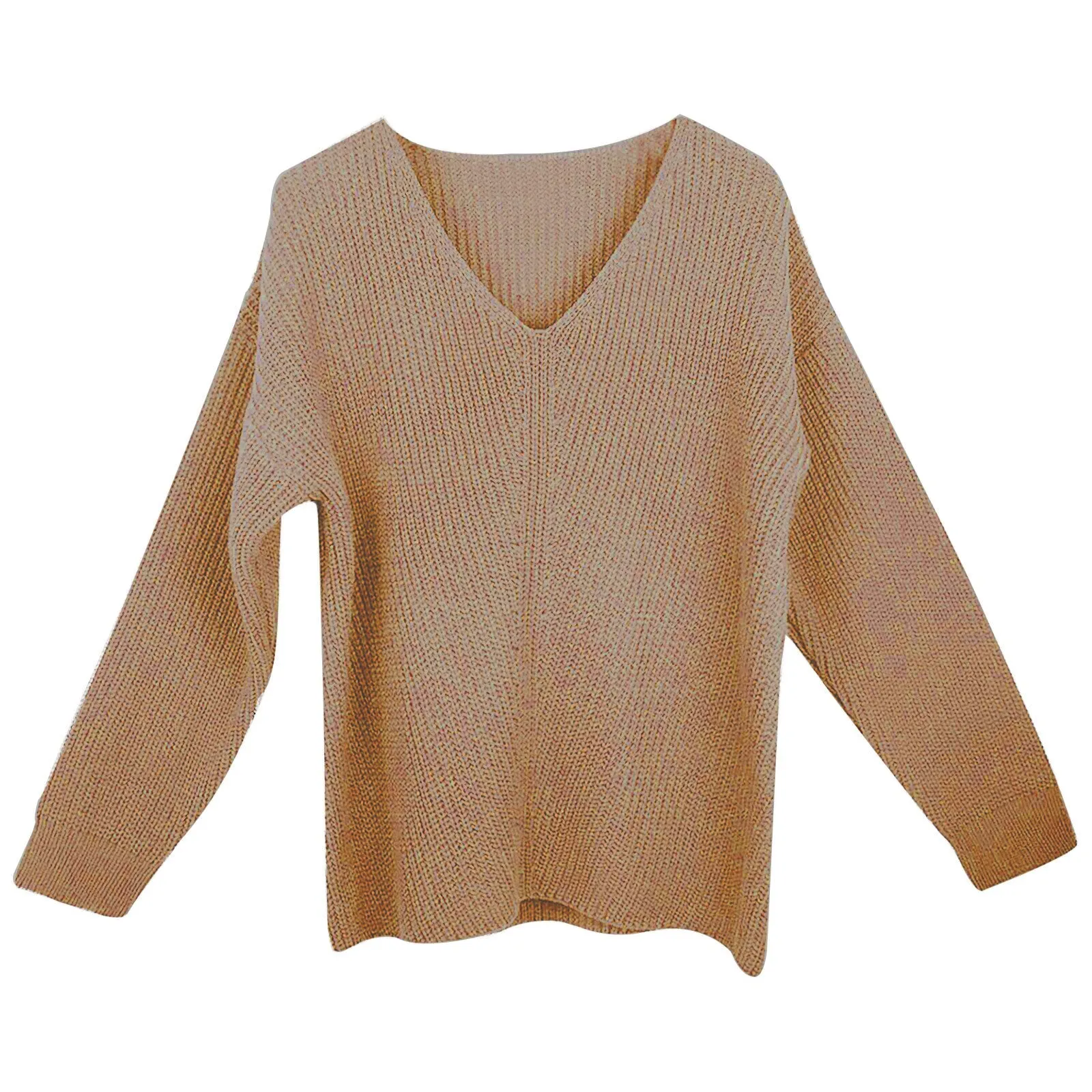 Dunnmall Fashion Sexy Fashion V-neck Knitted Sweater
