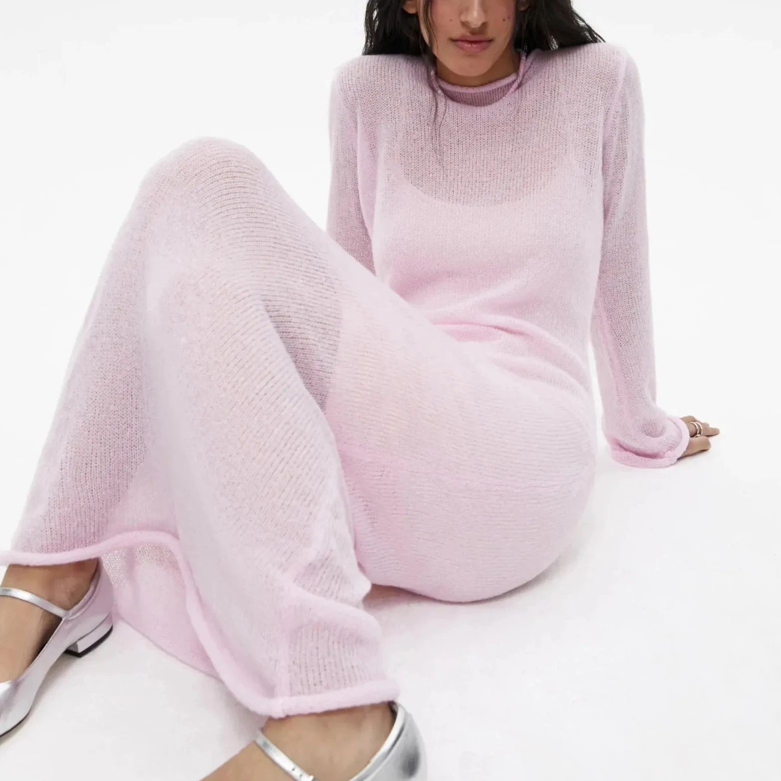 Elbira Light Knit Tissue Maxi Dress