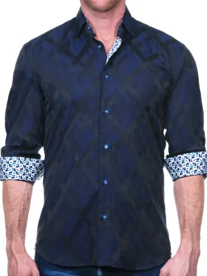 Fibonacci Cross Blue