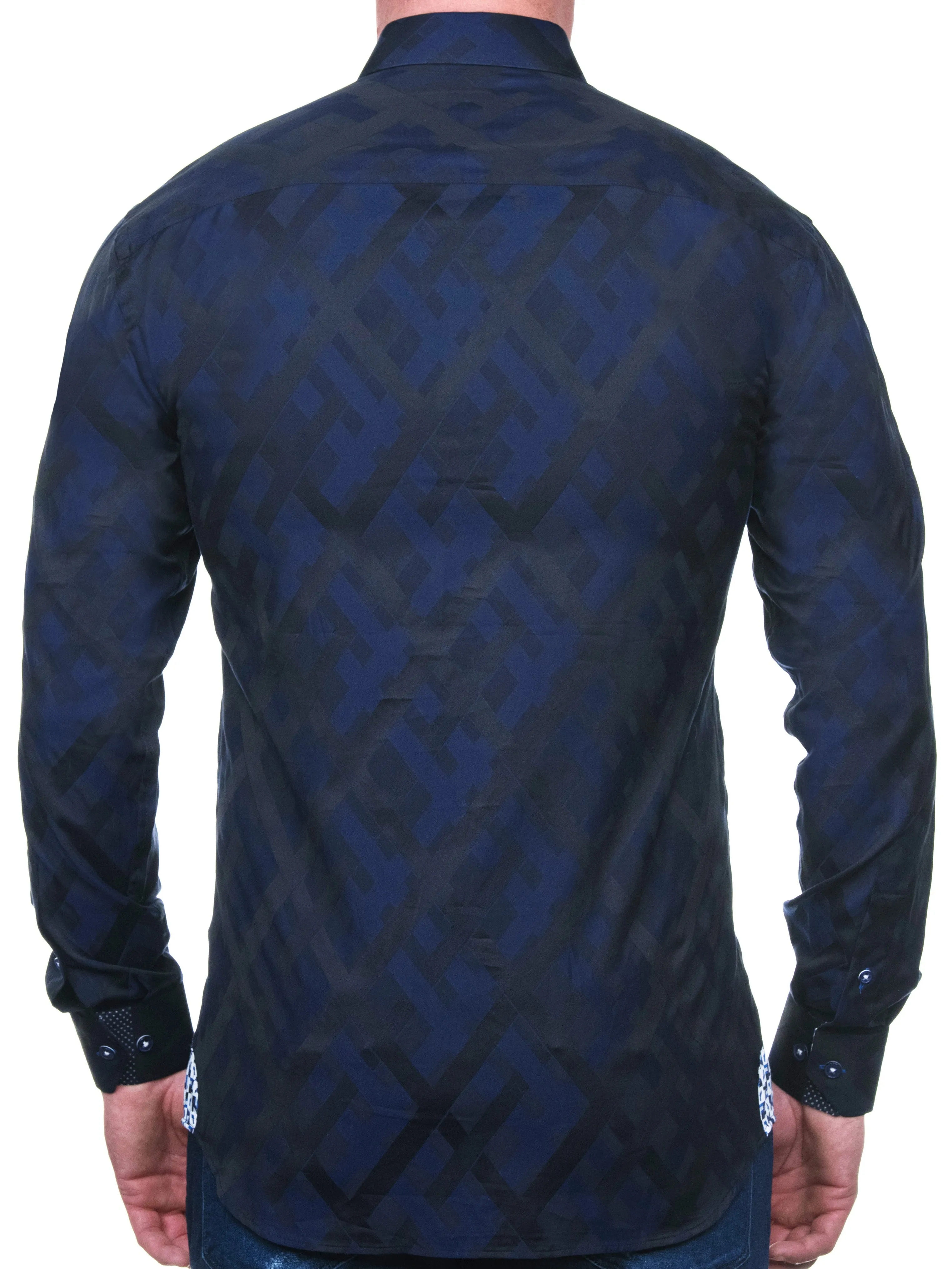 Fibonacci Cross Blue