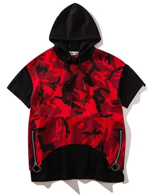 Flossed camouflage hoodie