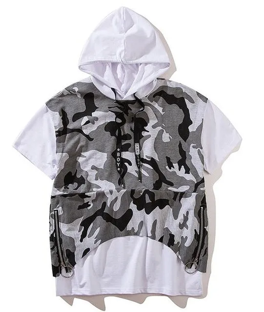 Flossed camouflage hoodie