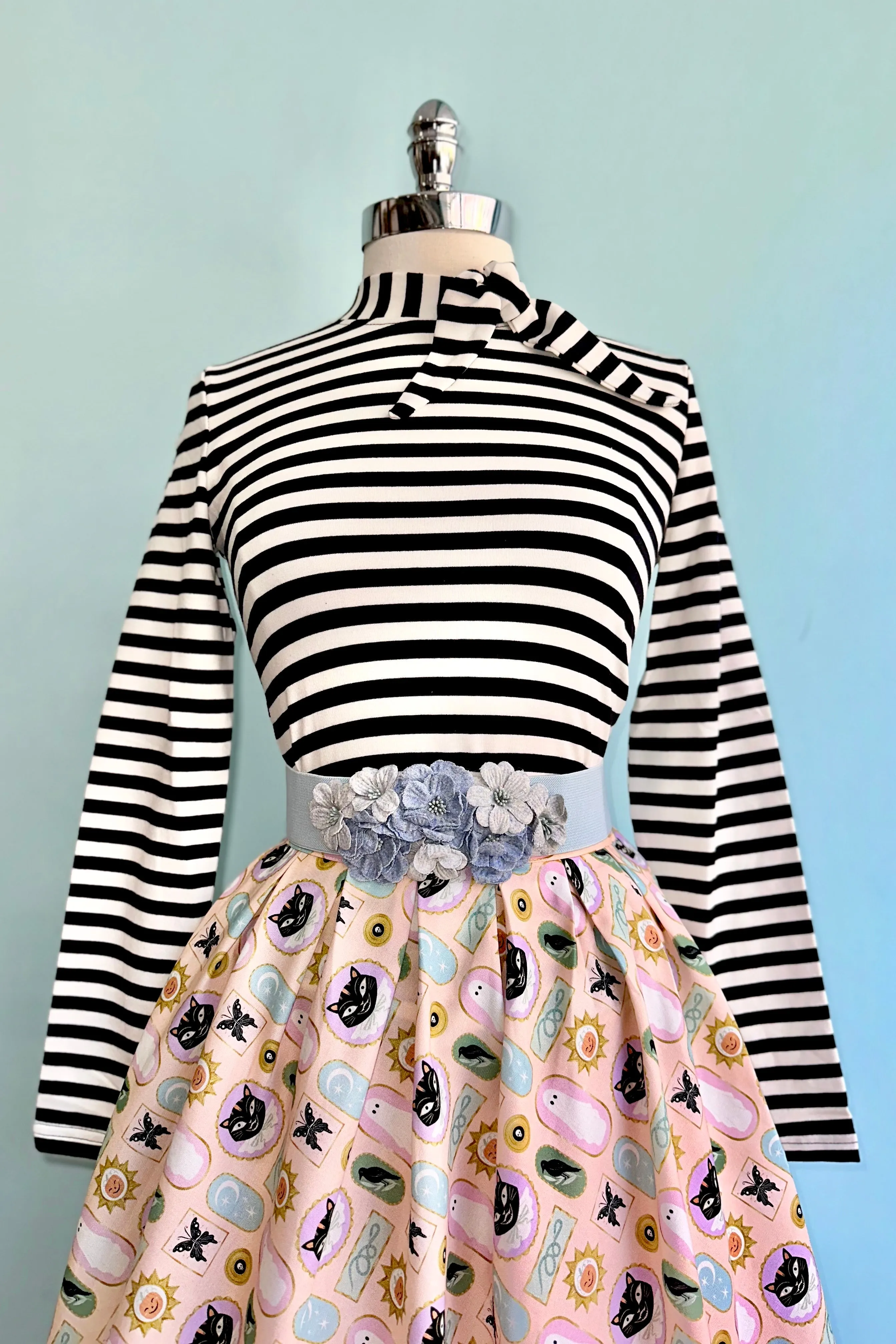 Framed Halloween Doris Skirt in Blush by Retrolicious