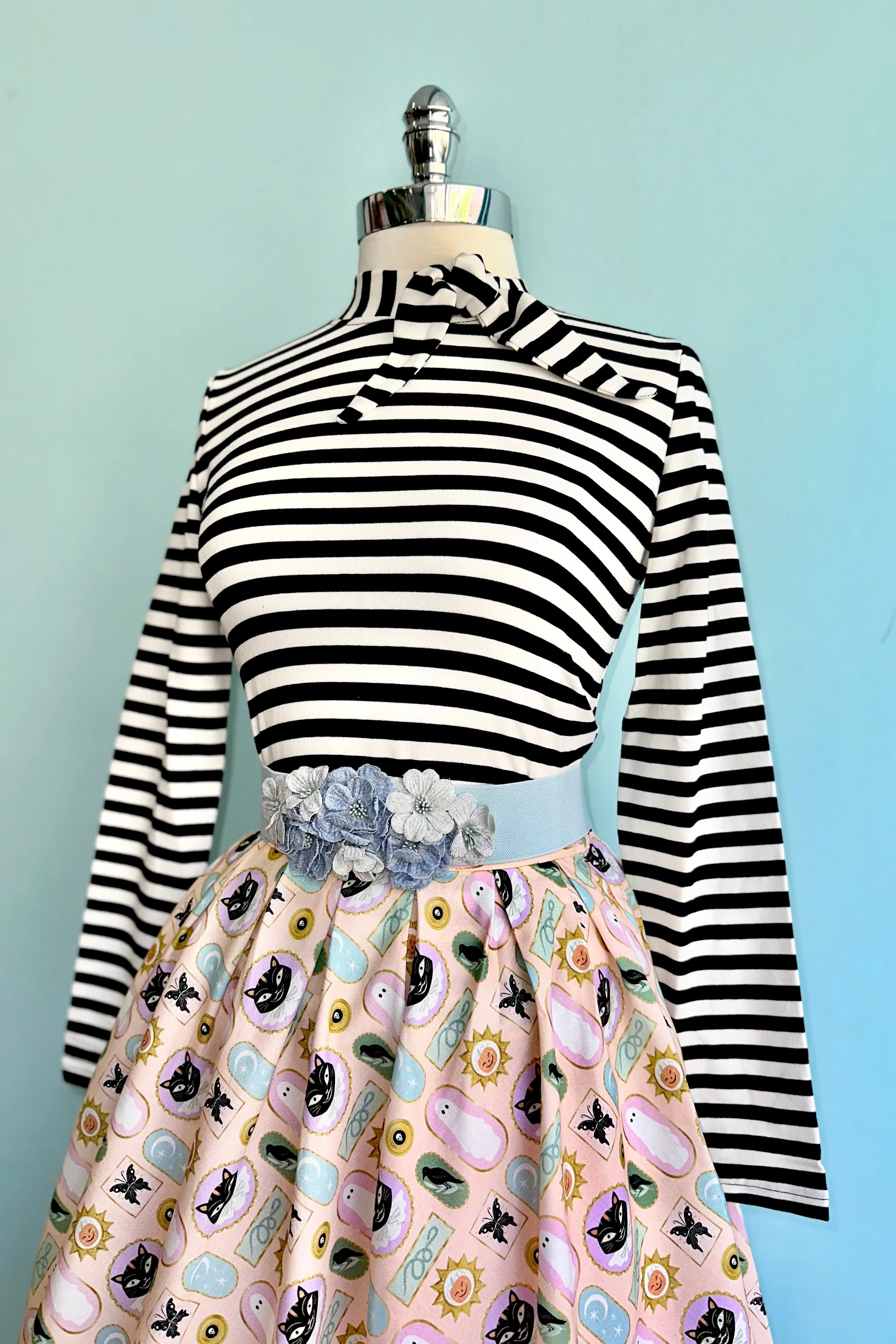 Framed Halloween Doris Skirt in Blush by Retrolicious