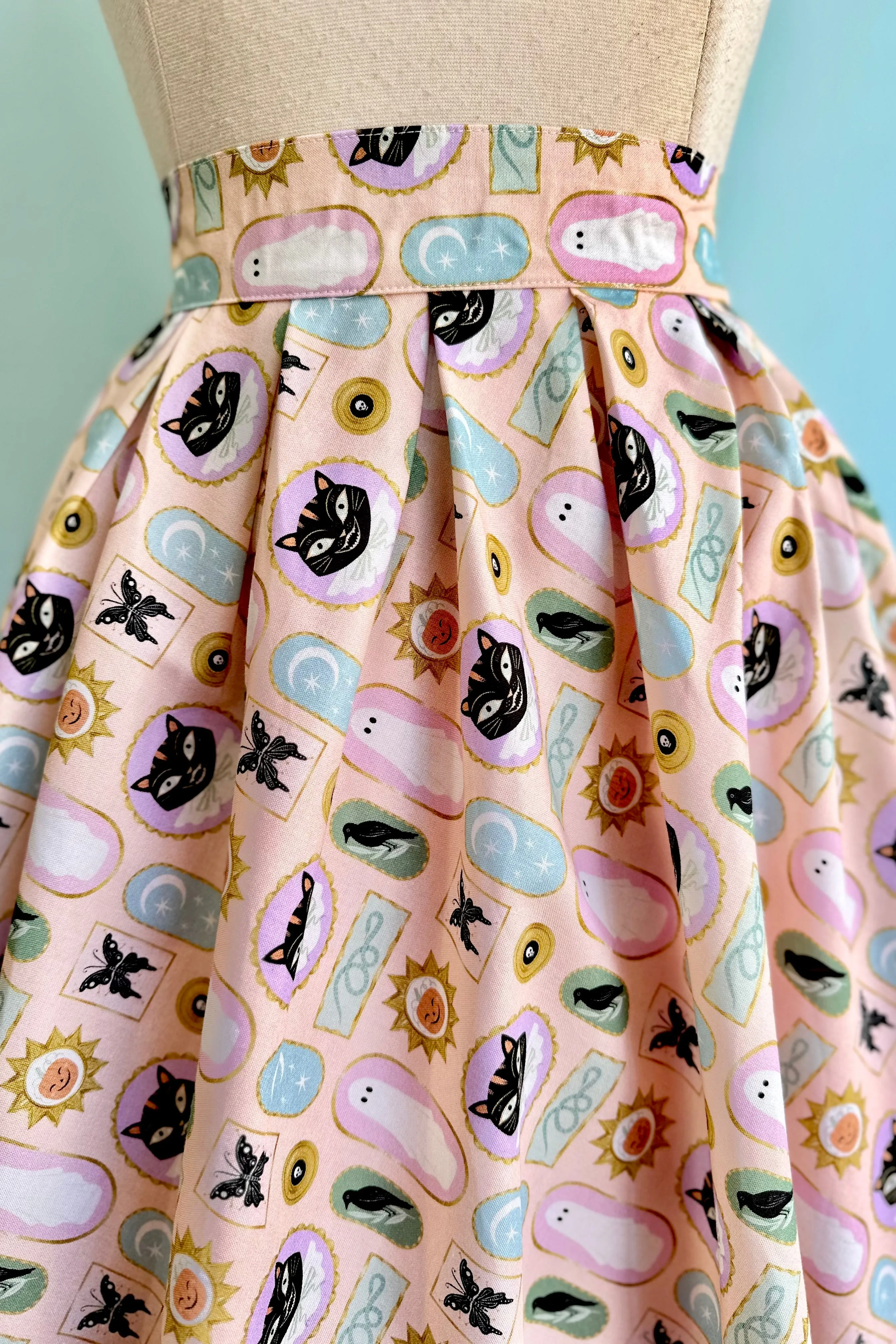Framed Halloween Doris Skirt in Blush by Retrolicious