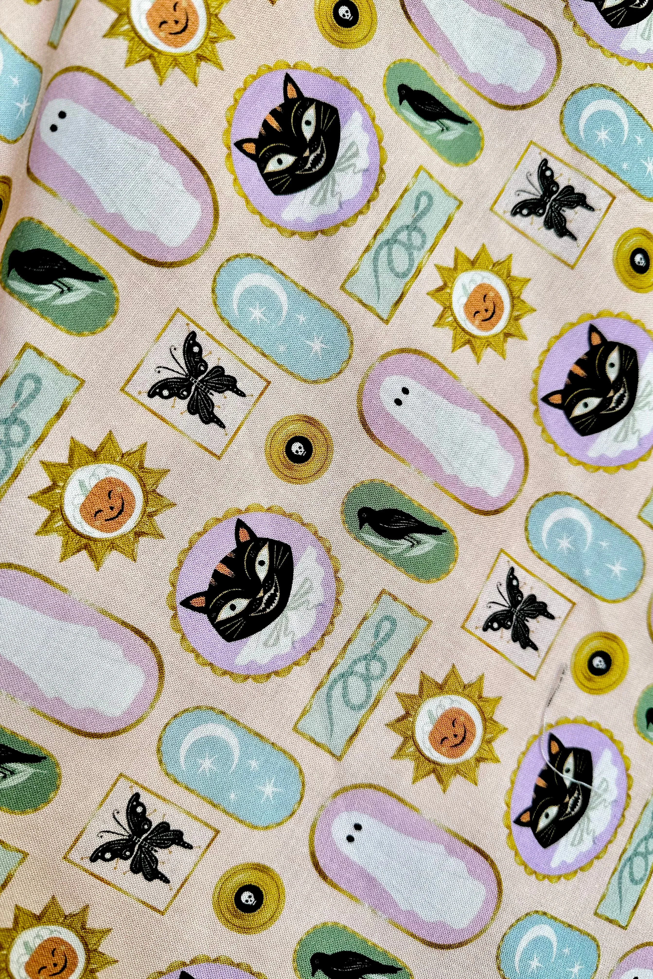 Framed Halloween Doris Skirt in Blush by Retrolicious