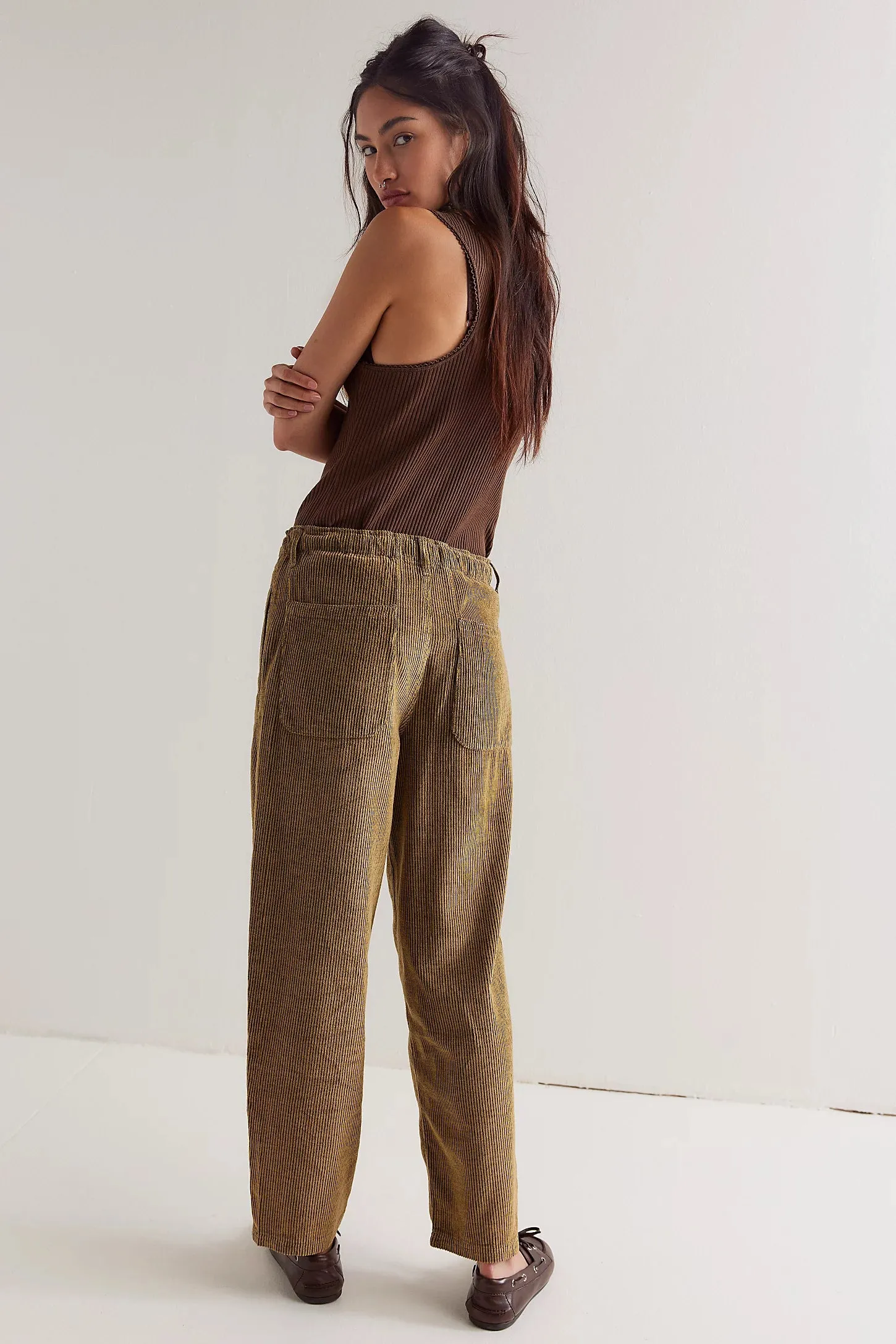 Free People Roscoe Cord Pull-On Jeans