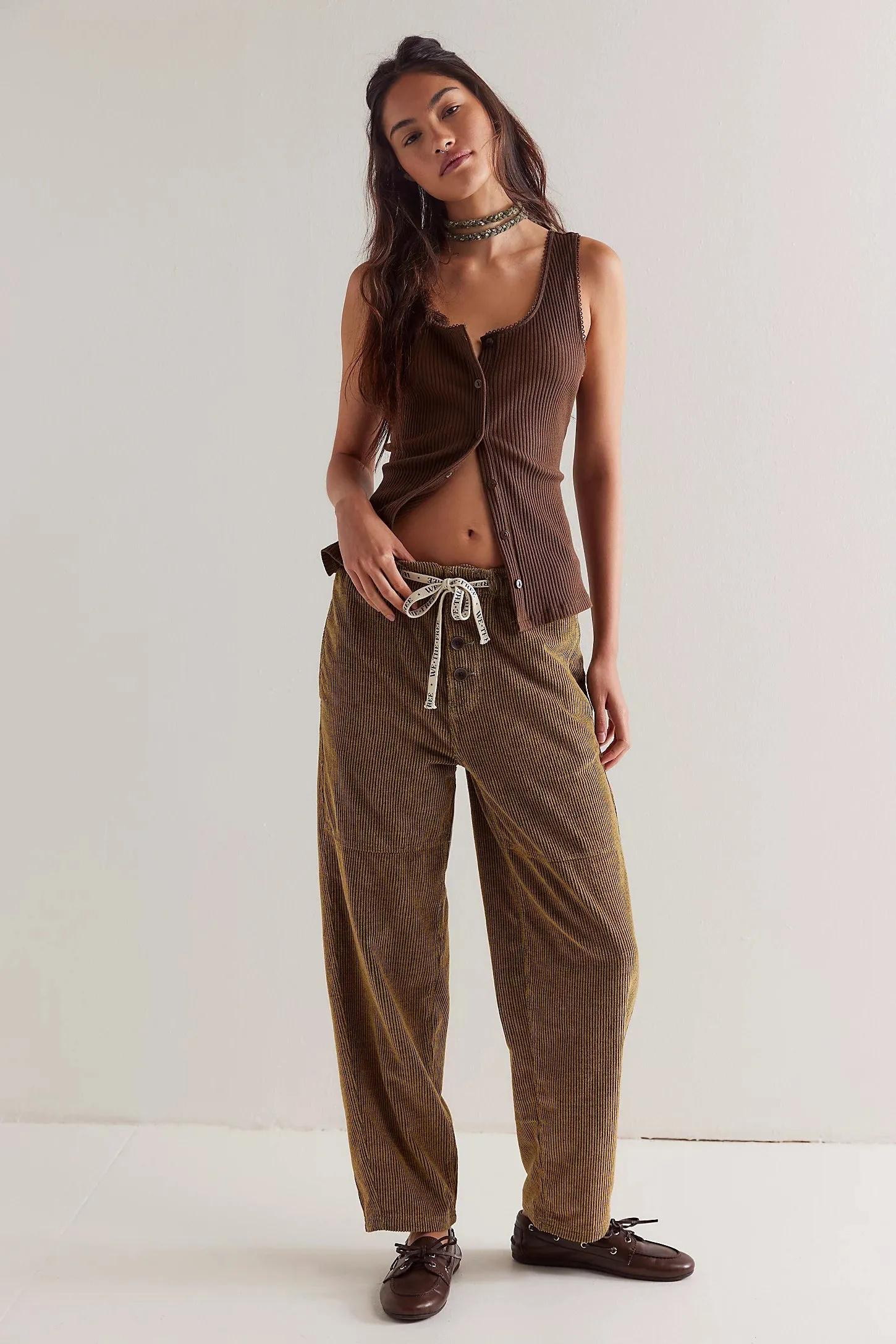 Free People Roscoe Cord Pull-On Jeans