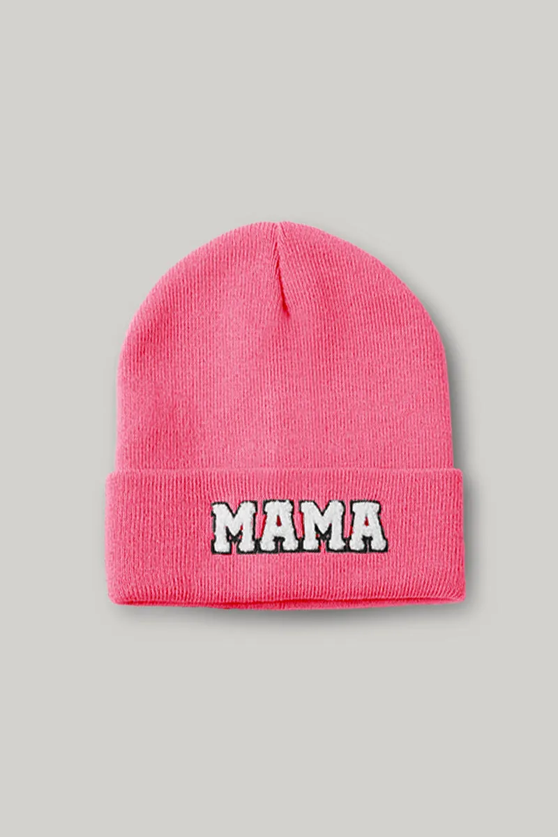 FWBB3181 - MAMA Chenile Patch Beanie