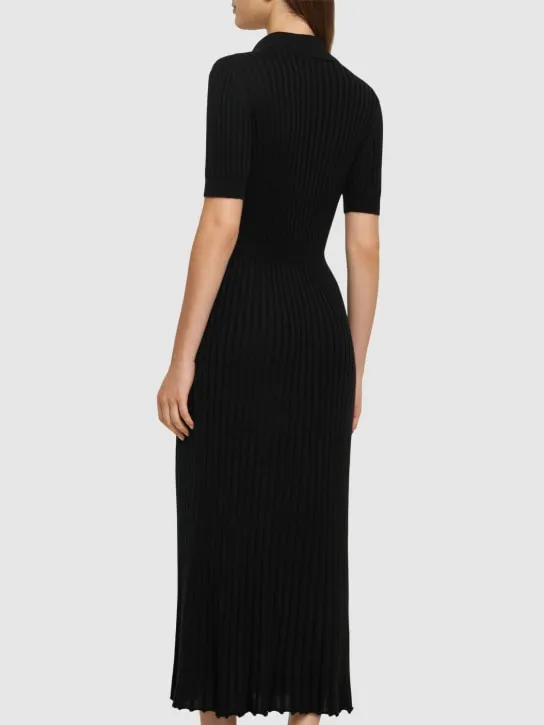 Gabriela Hearst   Amor knit polo midi dress 