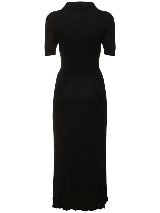 Gabriela Hearst   Amor knit polo midi dress 